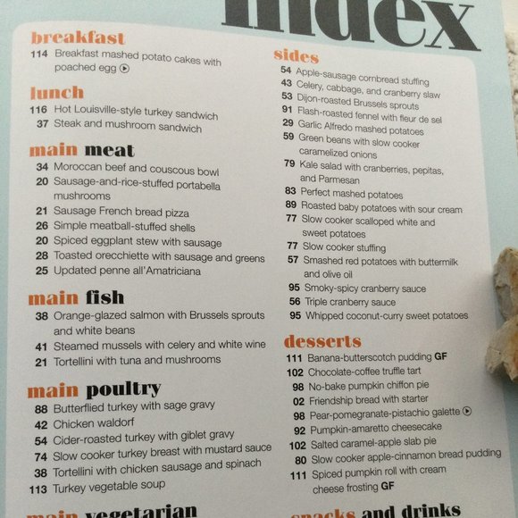 THANKSGIVING COOKBOOK HolidayRecipes +TurkeyPlaceCard Craft-SAVORY MAGAZINE 2017 - Picture 3 of 7